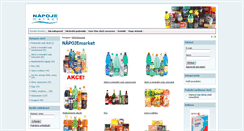 Desktop Screenshot of napojemarket.cz